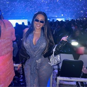 Jaded London Blue Lace Jumpsuit